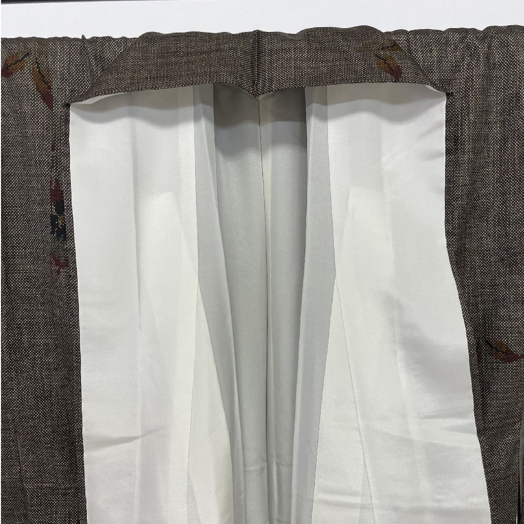 Oshima Tsumugi Length 160cm Sleeve length 66cm Original Pure silk Excellent condition Awase Brown 1116000172314
